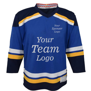 Vente chaude, maillot de hockey sur glace respirant de haute qualité, logo personnalisé, vente en gros, uniforme d'équipe OEM, vente chaude pour adultes - Product Image 1