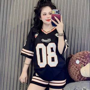 Sport tri coton ensemble femmes 2 pièces ensemble vêtements usine décontracté lavable personnalisé emballage Vietnam fabricant élastique - Product Image 1