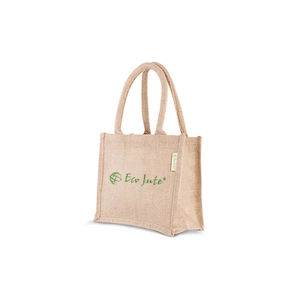 Logo personnalisé sac de plage vierge écologique sac à provisions fourre-tout en lin de jute sac en toile de jute avec fenêtre en pvc pour l'exportation - Product Image 6