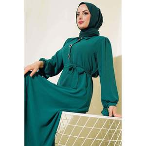 Robe sans manches émeraude - Product Image 1