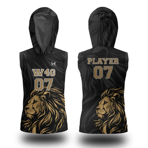 W4G Compression à capuche 7on7 drapeau personnalisé maillots de football ensemble de shorts transfert de chaleur imprimé respirant grande taille uniformes d'équipe 7v7 - Product Image 4