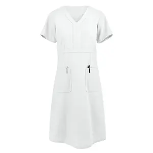 Latest Design Women's Stylish Medical Scrubs Dress Nursing Uniform Women Stretchable Medical Nursing Scrubs Skirts Uniforms Sets