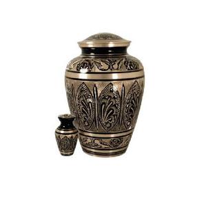 Urne en métal faite à la main haute tendance urne de crémation élégante souvenir mémorial cendres humaines fournitures funéraires forme de taille personnalisée - Product Image 5