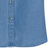 Nouveau style T-shirt en jean pour femme, coupe droite, écologique, respirant, anti-plis, séchage rapide, col rond, manches courtes