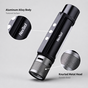 Linterna LED de Acero Inoxidable 6 en 1 Nextool <span class=keywords><strong>Thunder</strong></span>, Portátil para Exteriores, Recargable por USB, Banco de Energía, 1000 Lúmenes, para Camping - Product Image 5