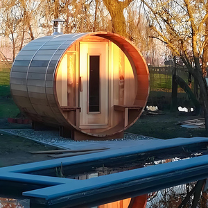 Sauna im Freien Gartens auna rote Zeder Massivholz trockener Sauna raum für 4-6 Personen - Product Image 4