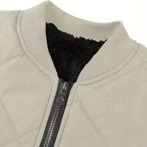 2024 O-Neck Nylon Bomber <b>Jacket</b> <b>Men</b> High Quality <b>Smart</b> Casual Top Zipper Closure Winter Wear Spring Canvas Fabric Plain Dyed OEM - Product Image 4