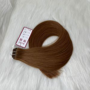 Meilleure vente 24 pouces droite Remy Extensions de cheveux Cool Color #33H 24K plaqué or 100% Machine à tisser les cheveux humains - Product Image 3