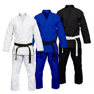 Kimono de Jiu-Jitsu Noir |   Uniforme de Jiu-Jitsu en tissage perlé avec ceinture |   Kimono d'arts martiaux OEM/ODM pour adultes - Product Image 5