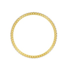 IGI Certified Round Cut Lab Grown Diamond Eternity <b>Bangle</b> <b>Bracelet</b> in 14K Yellow / White / Rose Gold Finish - Product Image 2