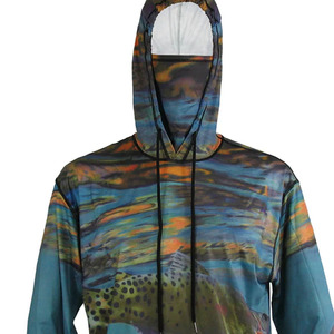 Camiseta de Pesca con Capucha para Hombre, Personalizable, Material Reciclado, Protección UV UPF50+, Absorbe la Humedad, Manga Larga, con Máscara - Product Image 2