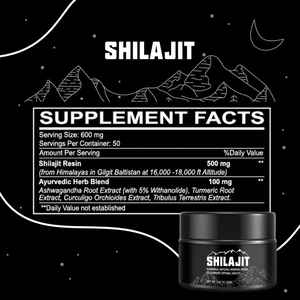 Resina pura de shilajit del Himalaya, 50g, crema de extracto de hierbas con múltiples minerales, soporte para el sistema inmunológico natural, nutrición de la piel - Product Image 1