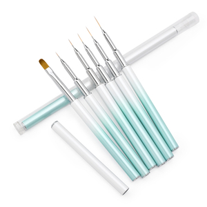 <span class=keywords><strong>Kit</strong></span> de <span class=keywords><strong>pinceaux</strong></span> à ongles de qualité supérieure, neuf, avec manche vert nacré, en poils synthétiques, pour <span class=keywords><strong>nail</strong></span> <span class=keywords><strong>art</strong></span>, gel, liner et striping, vente en gros - Product Image 4