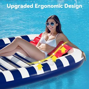 Premium Inflatable <b>Pool</b> Lounger Float Water Sprinkler 80x66 Large <b>Tanning</b> Bed for Adults Kids Summer Lake Beach Party Gift - Product Image 2