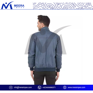Blouson d'aviateur à fermeture éclair extensible et décontracté pour hommes Blouson d'aviateur léger pour hommes Mode décontractée - Product Image 2