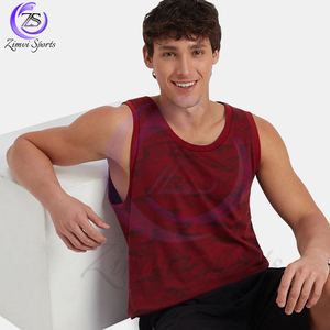 Mahroon Color Good Supplier With Wholesale Rate Comfortable Unique Design Breathable New Arrival <b>Men</b> Wear <b>Tank</b> <b>Top</b> - Product Image 6