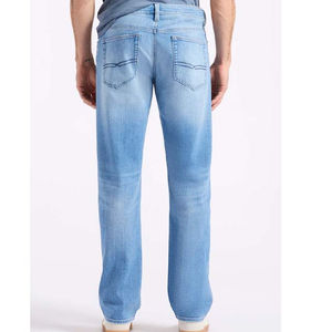 Pantalones Vaqueros Casuales de Corte Recto, Suaves, Transpirables, Ecológicos, Resistentes al Viento, de Algodón, con Corte Moderno y Relajado, para Uso Diario, Ropa Urbana - Product Image 3