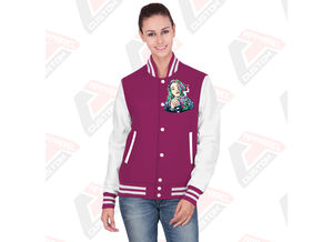 Venta caliente de las mujeres Casual Street Wear Varsity Jacket Nueva moda de impresión personalizada chaqueta transpirable para las mujeres - Product Image 5
