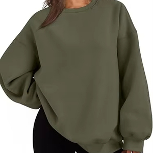 Sudadera Personalizada con Logotipo OEM, Estilo Park, Cuello Alto, Tejido de Felpa, Letras Bordadas en la Parte Delantera, para Mujer - Product Image 1