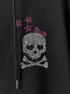 Ropa al aire libre Sudaderas con capucha de diamantes de imitación para mujer Alta calidad Antiarrugas Transpirable Ecológico Ligero Moda - Product Image 4