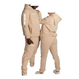 2025 survêtements personnalisés ensembles unisexe Logos personnalisés ensemble de survêtement polaire Tech sweat à capuche de luxe survêtement en coton pour hommes ensemble de sweats à capuche - Product Image 3