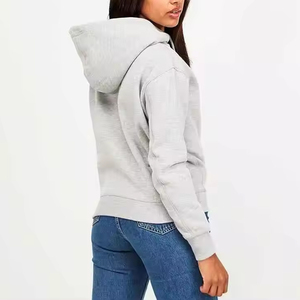 Sweat-shirt à capuche en tricot d'hiver pour femmes, pull-over court, 100% coton, style unique de haute qualité - Product Image 2