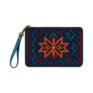 Trendy Handmade Beaded <b>Wristlet</b> Bag for Women with Custom Colors Evening Clutch Purse and Coin Pouch - Product Image 4