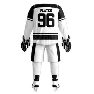 Conjunto de uniforme Ice Hokey transpirable y duradero que incluye Jersey y pantalones hechos de tela de alto rendimiento diseñada - Product Image 5