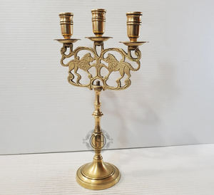 Portavelas de 7 brazos de nuevo diseño Menorah más vendido de calidad superior para candelabros de decoración. - Product Image 2