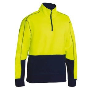 Veste polaire d'hiver pour homme avec col montant, haute visibilité, fermeture éclair intégrale, couleurs et tailles personnalisées - Product Image 3