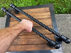 Poignée de porte en métal de style vintage, design antique et moderne pour portes en bois massif, option de logo personnalisé, quantité en gros disponible - Product Image 4