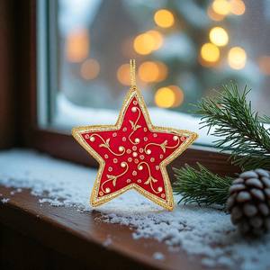 Ornements de Noël étoile en vrac accents d'arbre suspendus décoratifs en gros - Product Image 5