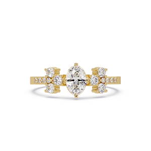 Luxury <b>Rings</b> Oval cut Lab Grown Diamond 14k Pure gold Jewelry Popular Custom Fine Jewelry <b>Rings</b> New Arrival Custom jewelry <b>Rings</b> - Product Image 2
