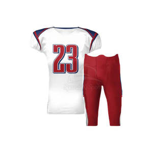 Uniformes de fútbol americano de manga corta de talla grande personalizados, conjuntos transpirables e impresos para el equipo de verano Spirit Outfit - Product Image 2