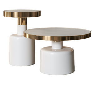 Table d'appoint en métal de la meilleure qualité, design standard, table basse finie en émail vert, table d'appoint en métal brillant, fournie par l'Inde - Product Image 5