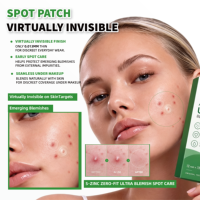 Nouveau Patch Invisible Ultra Fin Rafraîchissant pour Boutons, Patch Hydrocolloïde Transparent pour l'Acné, Acide Salicylique AHA PHA, Parfum Menthe, Pour Tous