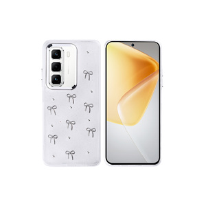 Étui en silicone brillant de luxe pour Infinix Hot 50 Pro 4G avec design airbag, coque arrière transparente antichoc, Bow INS Plus 11Pro - Product Image 1