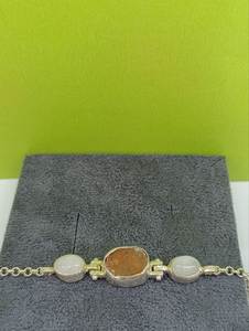 กำไลข้อมือเงินแท้ 925 ประดับทับทิมและโอปอล งานแฮนด์เมด เครื่องประดับอัญมณีสั่งทำพิเศษ ขายส่ง - Product Image 5