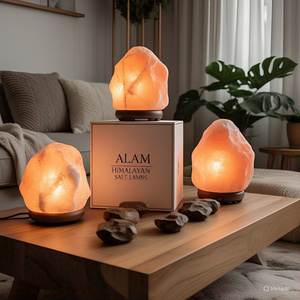 Customized Packing 15-20Kg Organic Natural Himalayan Salt <b>Lamp</b> Feng Shui Cross Flower Angel Design Religious Home Decoration - Product Image 3