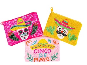 Monedero pequeño con cremallera y bordado de cuentas, diseño de 'Te amo', hecho con cuentas de semillas, de buena calidad, bolsas promocionales personalizadas - Product Image 4