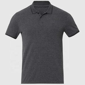 Camiseta de polo ajustada de color sólido a la moda para hombre, Camiseta básica de algodón y poliéster personalizada con cuello de 2 botones, kit de ejercicio informal - Product Image 6