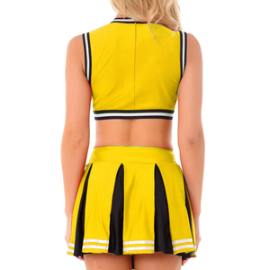 2025 High Quality Custom Cheerleading Sport Wear Premium Uniforms Spandex/Polyester <b>Material</b> Sublimation Transfer Print - Product Image 4