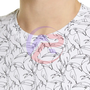 เสื้อยืดผ้าฝ้ายโพลีเอสเตอร์ของผู้ชายแบบมีลายพิมพ์ดิจิตอลเสื้อยืดระบายอากาศได้ดี - Product Image 3