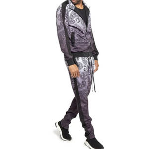 Vente en gros de survêtements de sport extensibles à quatre voies de haute qualité pour hommes, survêtements sublimés aux couleurs personnalisées et avec logo - Product Image 4