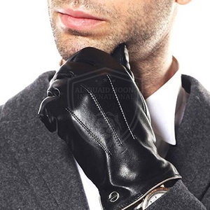 Gants en cuir personnalisés à manchette élastique à doigts entiers multifonctions résistants aux coupures pour le sport et la conduite - Product Image 6