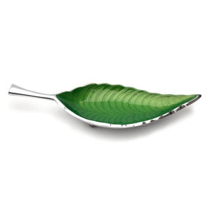 Bandeja de servicio con forma de hoja doble de la mejor calidad, utensilios de cocina decorativos de latón para restaurante con fines decorativos - Product Image 3