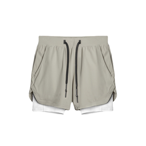 New Shorts Custom Fitness Double Layer Short Inner Compression With Soft Fabric Gym Breathable Shorts for Men - Product Image 2