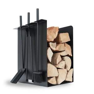New Selling Indoor Fireplace Iron <b>Log</b> <b>Rack</b> With Stable Structure And Modern Style Suitable For Apartment Living - Product Image 6