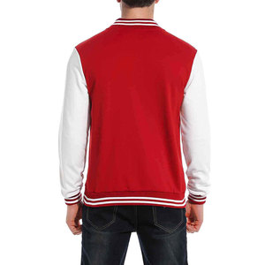 Chaqueta universitaria para hombre con logotipo bordado de marca personalizado, chaquetas universitarias de último estilo sin capucha impermeables transpirables con letras finas - Product Image 6