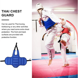 Bouclier d'entraînement de Sparring réversible réglable coussin de ventre de poinçonnage lourd vente en gros boxe poitrine garde corps protecteur Arts martiaux - Product Image 4